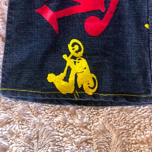RELIST & SOLD 😃Von Dutch Colored LOGO Jeans Pink Green Motorcyles & Race Cars - Picture 7 of 12
